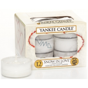 Yankee Candle Snow in Love - Zamilovaný sníh vonná čajová svíčka 12 x 9,8 g