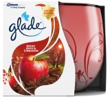 Glade Jablko & Skořice a muškátový oříšek vonná svíčka ve skle, doba hoření až 30 hodin 120 g