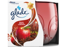 Glade Jablko & Skořice a muškátový oříšek vonná svíčka ve skle, doba hoření až 30 hodin 120 g