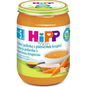 Hipp Polévky Bio Kuřecí s pšeničnou krupicí 190 g