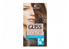 Schwarzkopf Gliss Color barva na vlasy 5-65 Oříškově hnědý 2 x 60 ml