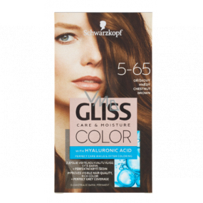 Schwarzkopf Gliss Color barva na vlasy 5-65 Oříškově hnědý 2 x 60 ml