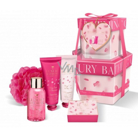 Grace Cole Perfect Petals mycí gel 50 ml + krém na ruce 50 ml + tělový krém 50 ml + toaletní mýdlo 100 g + nylonová mycí žínka, kosmetická sada