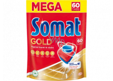 Somat Gold 12 Action tablety do myčky, pomáhají odstranit i odolné nečistoty bez předmytí 60 tablet