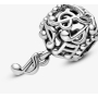 Charm Sterlingové stříbro 925 Děrované hudební noty, korálek na náramek symbol