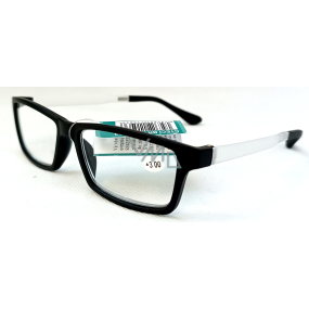 Berkeley Čtecí dioptrické brýle +3,0 plast černé, průhledné postranice 1 kus MC2187