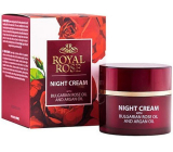 Royal Rose noční krém s růžovým a arganovým olejem pro všechny typy pleti 50 ml