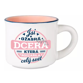 Albi Espresso hrneček - Jsi úžasná dcera která rozzářila celý svět 45 ml