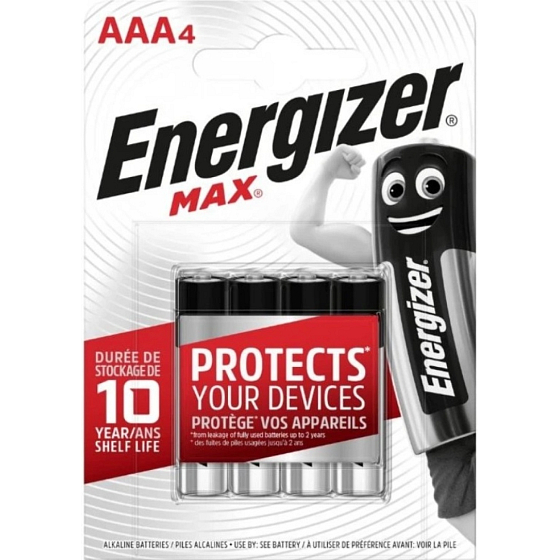 Energizer Max Alkaline AAA mikrotužková baterie, 4 ks