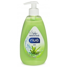 Riva Aloe tekuté mýdlo s konopným olejem dávkovač 500 g