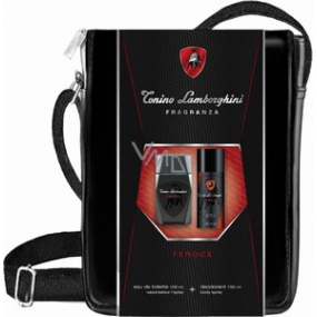 Tonino Lamborghini Feroce toaletní voda 100 ml + deodorant sprej 150 ml + taška, dárková sada