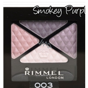 Rimmel London Glam Eyes quad oční stíny 003 Smokey Purple 4 g