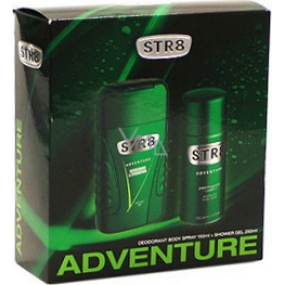 Str8 Adventure sprchový gel 250 ml + deodorant sprej 150 ml, kosmetická sada