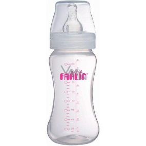 Baby Farlin Kojenecká láhev s širokým hrdlem 3+ měsíců 270 ml PP-805-2