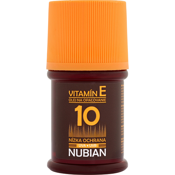 Nubian OF 10 olej na opalování, 60 ml