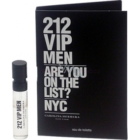 Carolina Herrera 212 VIP Men toaletní voda pro muže 1,5 ml s rozprašovačem, vialka