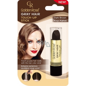 Golden Rose Gray Hair Touch-Up Stick barvící korektor na odrostlé a šedivé vlasy 02 Dark Brown 5,2 g