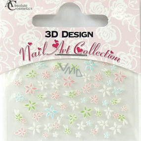 Absolute Cosmetics Nail Art 3D nálepky na nehty 24910 1 aršík