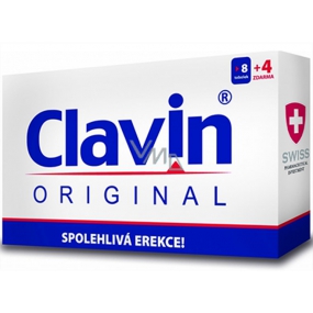 Clavin Original Spolehlivá erekce tobolky 8 kusů + 4 kusy