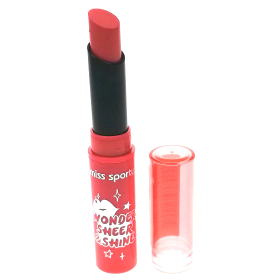 Miss Sporty Wonder Sheer & Shine Lipstick rtěnka 300 Almost Coral 1 g