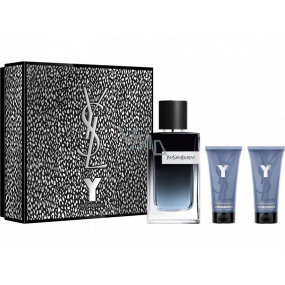 Yves Saint Laurent Y Eau de Parfum parfémovaná voda pro muže 100 ml + sprchový gel 50 ml + balzám po holení 50 ml, dárková sada