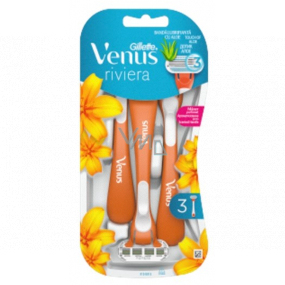 Gillette Venus Riviera pohotové holítko 3břity, 3 kusy pro ženy