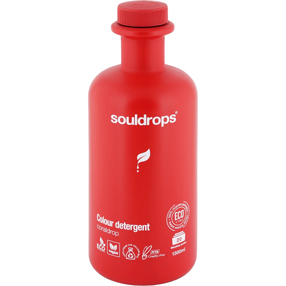 Souldrops Colour Detergent Coraldrop prací gel na barevné prádlo s vůní jarních květin 20 dávek 1,3 l