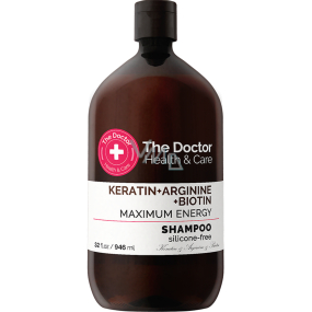 The Doctor Health & Care Keratin + Arginine + Biotin Maximum Energy keratinový šampon pro posílení a lesk vlasů 946 ml