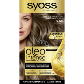 Syoss Oleo Intense Color barva na vlasy bez amoniaku 6-54 Popelavě tmavě plavý