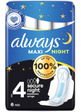 Always Classic Maxi Night hygienické vložky s křidélky 6 kusů