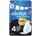 Always Classic Maxi Night hygienické vložky s křidélky 6 kusů