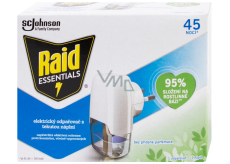 Raid Essentials elektrický odpařovač s tekutou náplní proti komárům 45 nocí 27 ml
