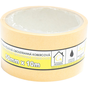 Mako kobercová oboustraná páska, foliová, šířka 50 mm, délka 10 m Mako kobercová oboustraná páska, foliová, šířka 50 mm, délka 10 m