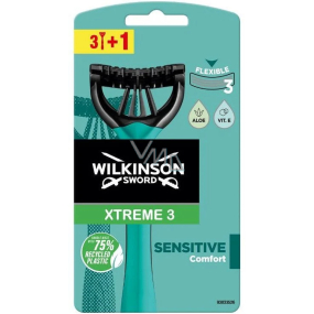 Wilkinson Xtreme 3 Sensitive Comfort holicí strojek jednorázový 3 břity 4 kusy