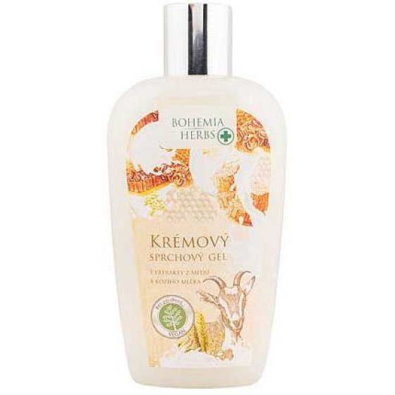 Bohemia Gifts Med a Kozí mléko zvláčňující sprchový gel 250 ml