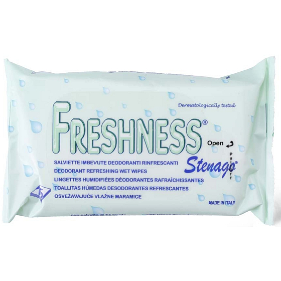 Stenago Freshness osvěžující vlhčené ubrousky 15 kusů