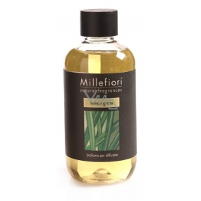 Millefiori Milano Natural Lemon Grass - Citrónová tráva Náplň difuzéru pro vonná stébla 250 ml