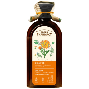Green Pharmacy Měsíček a Rozmarýnový olej šampon pro normální - mastné vlasy 350 ml