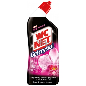 Wc Net Gelcrystal Pink Flower Wc gelový čistič 750 ml
