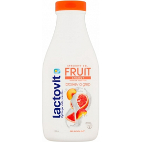 Lactovit Fruit Energy broskev a grep sprchový gel, 500 ml Lactovit Fruit Energy broskev a grep sprchový gel, 500 ml