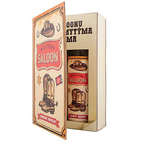 Bohemia Gifts Country Western sprchový gel 200 ml + šampon na vlasy 200 ml, kniha kosmetická sada