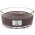WoodWick Suede & Sandalwood - Semišové santalové dřevo vonná svíčka s dřevěným širokým knotem a víčkem loď 453 g
