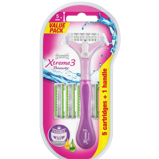 Wilkinson Lady Xtreme 3 Beauty Hybrid holicí strojek pro ženy 5 kusů