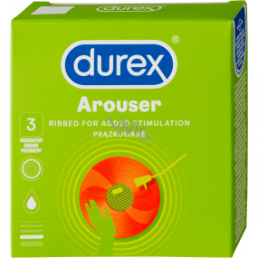 Durex Arouser kondom, nominální šířka 53 mm 3 kusy