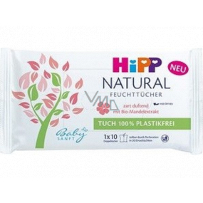 HiPP Babysanft Natural Sensitive čisticí vlhčené ubrousky pro děti 10 kusů