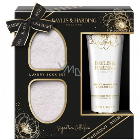 Baylis & Harding Sladká mandarinka a Grapefruit mléko na nohy 125 ml + ponožky, kosmetická sada pro ženy