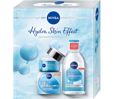 Nivea Hydra Skin Effect denní gelový krém 50 ml + micelární voda 400 ml, kosmetická sada
