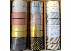 Ditipo Deco Glam páska dekorační Měděná glitr 5 m x 15 mm