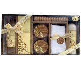 Raphael Rosalee Bella Natura Zelený čaj sprchový gel 260 ml + tělové mléko 260 ml + sůl do koupele 100 g + tělový peeling 50 ml + tělové máslo 50 ml + masážní váleček + ručník, kosmetická sada
