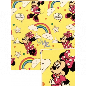 Nekupto Dárkový balicí papír 70 x 200 cm Žlutý Minnie Mouse
